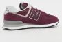 New Balance Bordeaux 574 Suède Sneaker Red Dames - Thumbnail 6