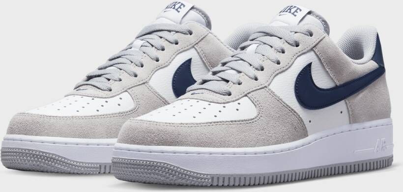 Nike Air Force 1 '07 Basketball Schoenen light smoke grey midnight navy white maat: 40 beschikbare maaten:40 41 42.5 44.5 45 46