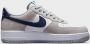 Nike Air Force 1 Low '07 Light Smoke Grey Midnight Navy FD9748 - Thumbnail 8