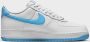 Nike Herenschoenen Air Force 1 '07 White White Aquarius Blue- Heren White White Aquarius Blue - Thumbnail 12