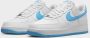 Nike Herenschoenen Air Force 1 '07 White White Aquarius Blue- Heren White White Aquarius Blue - Thumbnail 14