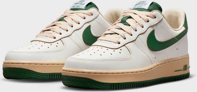 Nike Wmns Air Force 1 '07 Lv8 Basketball Schoenen sail gorge green sesame pearl white maat: 36.5 beschikbare maaten:36.5 37.5