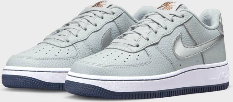 Nike Air Force 1 (gs) Basketball Schoenen pure platinum metallic silver maat: 36 beschikbare maaten:36