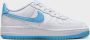 Nike Kinderschoenen Air Force 1 White White Aquarius Blue- White White Aquarius Blue - Thumbnail 5