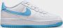 Nike Kinderschoenen Air Force 1 White White Aquarius Blue- White White Aquarius Blue - Thumbnail 8