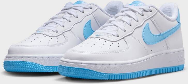 Nike Air Force 1 Lv8 2 (gs) White Sneakers Schoenen white aquarius blue white maat: 36 beschikbare maaten:36.5 37.5 38.5 39 40