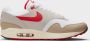 Nike Air Max 1 SC White Cream II Limestone University Red- White Cream II Limestone University Red - Thumbnail 11