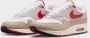 Nike Air Max 1 SC White Cream II Limestone University Red- White Cream II Limestone University Red - Thumbnail 13