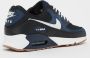 Nike Air Max 90 Schoenen midnight navy white black gum med brown maat: 46 beschikbare maaten:41 42.5 43 44.5 45 46 - Thumbnail 3