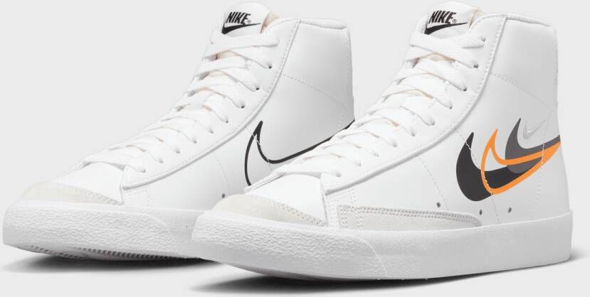 Nike Blazer Mid '77 Basketball Schoenen white black bright mandarin medium ash maat: 41 beschikbare maaten:41 42.5 43 45