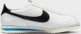 Nike Lage Sneakers Cortez Leather White Black - Thumbnail 18
