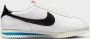Nike Lage Sneakers Cortez Leather White Black - Thumbnail 15
