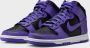 Nike Dunk Hi Retro Tcu Psychic Purple Black-Psychic Purple - Thumbnail 6