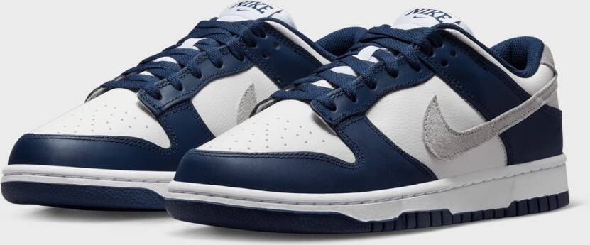 Nike Dunk Low Basketball Schoenen midnight navy light smoke grey summit grey maat: 41 beschikbare maaten:41