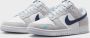 Nike herenschoenen Dunk Low Football Grey White Bright Crimson Midnight Navy- Heren Football Grey White Bright Crimson Midnight Navy - Thumbnail 16