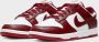 Nike Dunk Low Retro Heren Sneakers Schoenen Leer Rood-Wit DD1391 - Thumbnail 6