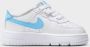 Nike Schoenen voor baby's peuters Force 1 Low EasyOn White White Aquarius Blue White White Aquarius Blue - Thumbnail 4