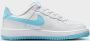 Nike Kleuterschoenen Force 1 Low EasyOn White White Aquarius Blue White White Aquarius Blue - Thumbnail 4