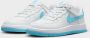 Nike Kleuterschoenen Force 1 Low EasyOn White White Aquarius Blue White White Aquarius Blue - Thumbnail 6