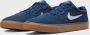 Nike SB Chron 2 Skateschoen Navy Navy Gum Light Brown White Heren - Thumbnail 8
