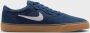 Nike SB Chron 2 Skateschoen Navy Navy Gum Light Brown White Heren - Thumbnail 2