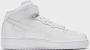 Nike Damesschoenen Air Force 1 '07 Mid White White White- Dames White White White - Thumbnail 8