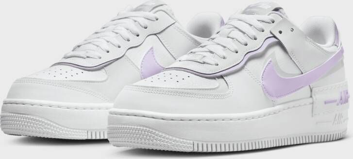 Nike Wmns Air Force 1 Shadow 1 Dames white lilac bloom photon dust white maat: 37.5 beschikbare maaten:36.5 37.5 38.5 40.5