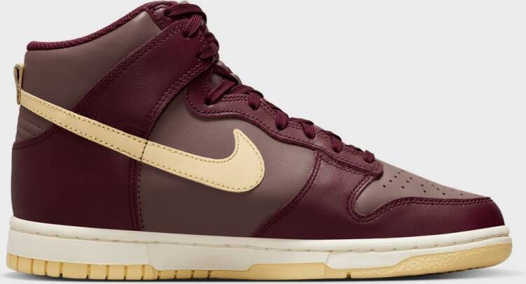 Nike Wmns Dunk High Basketball Schoenen plum eclipse pale vanilla night maroon maat: 37.5 beschikbare maaten:36.5 37.5 38