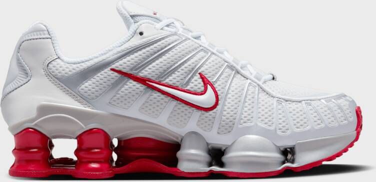 Nike Wmns Shox Tl Sneakers Dames platinum tint white gym red maat: 36.5 beschikbare maaten:36.5 37.5 38.5 39