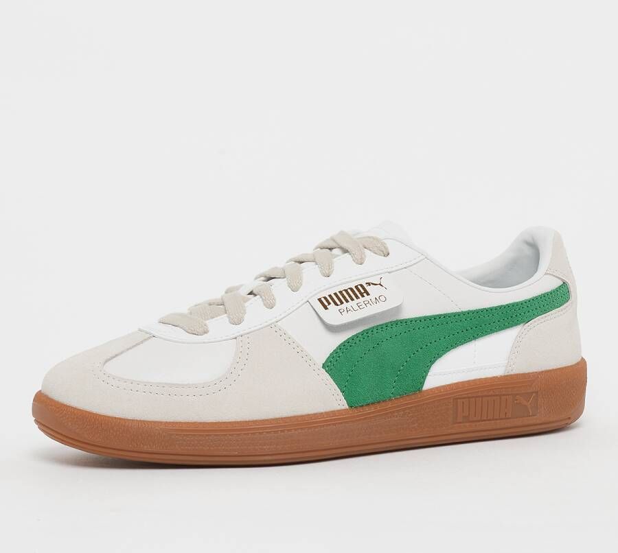 Puma Palermo Sneakers Schoenen white vapor grey archive green maat: 41 beschikbare maaten:41 42.5 43 44.5 45 46