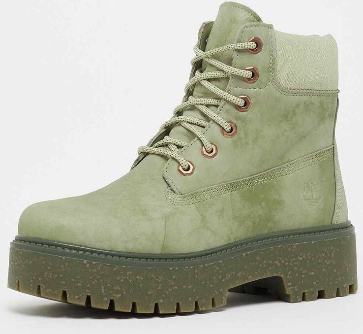 Timberland Stone Street 6in Boot Light Green Nubuck 6" in groen formaten: 36