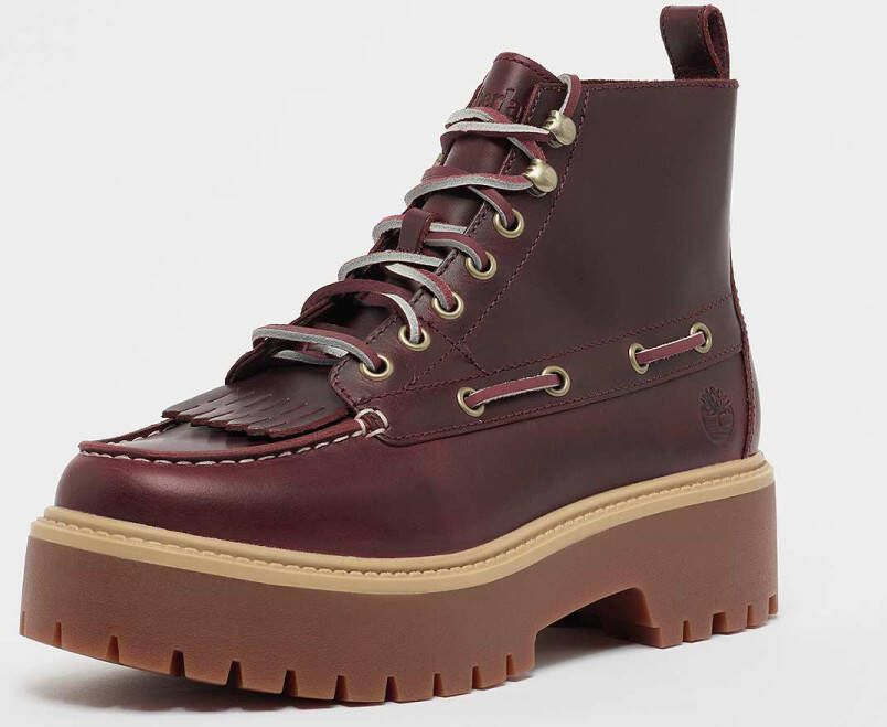 Timberland Stone Street Mid Lace Up Women Lifestyle rood Schoenen