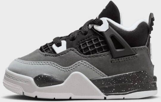 Jordan 4 Retro (TD) Basketball in zwart formaten: 18.5
