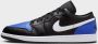 Jordan Air 1 Low Black Game Royal White- Heren Black Game Royal White - Thumbnail 3