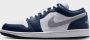 Jordan Air 1 Low White Midnight Navy Wolf Grey- Heren White Midnight Navy Wolf Grey - Thumbnail 3