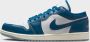 Jordan Air 1 Low White Blue Grey Sail Industrial Blue- Heren White Blue Grey Sail Industrial Blue - Thumbnail 8