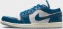 Jordan Air 1 Low White Blue Grey Sail Industrial Blue- Heren White Blue Grey Sail Industrial Blue - Thumbnail 4