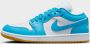Nike Air Jordan 1 Low Dark Powder Blue Sneaker Unisex Wit Blauw - Thumbnail 2