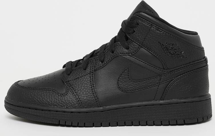 Jordan Air 1 Mid (gs) Basketball Schoenen BLACK BLACK-BLACK maat: 36 beschikbare maaten:36