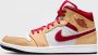 Jordan Mid Light Cardinal Curry Sneakers Beige Dames - Thumbnail 2