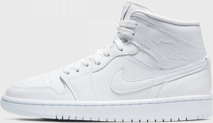 Jordan WMNS Nike Air 1 Mid Snakeskin Triple White Wit BQ6472 110 EUR - Foto 8