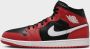 Nike Air Jordan 1 Mid Heren Sneakers “ Rood Zwart Wit Doos zonder deksel - Thumbnail 3