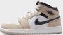Jordan Air 1 Mid (GS) Air Retro in beige formaten: 36.5 - Thumbnail 2
