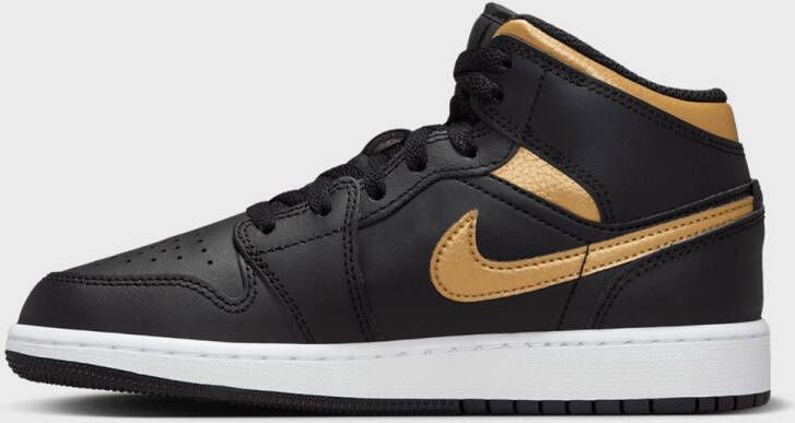 Jordan Air 1 Mid (GS) Air Retro in zwart formaten: 36