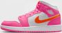 Jordan Stijlvolle Leren Sneaker voor Vrouwen Roze Dames - Thumbnail 2