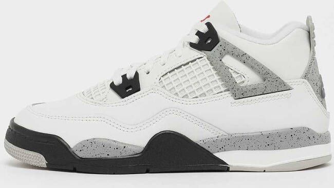 Jordan Air 4 Retro OG "White Cement" (PS) Basketball in wit formaten: 29.5