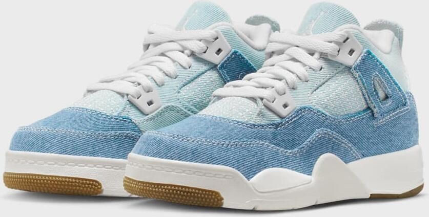 Jordan 4 Retro "Worn Blue" (PS) Unisex Basketball blauw Schoenen - Foto 3