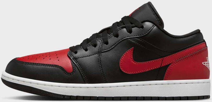 Nike Air Jordan 1 Low Bred Black Red Sneakers Heren - Foto 4