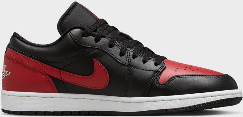 Nike Air Jordan 1 Low Bred Black Red Sneakers Heren - Foto 2