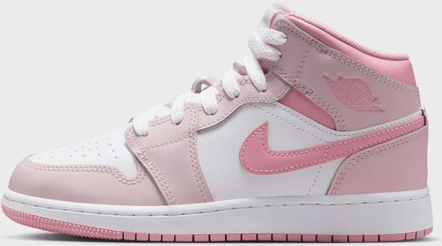 Jordan Air 1 Mid (GS) Unisex Retro wit Schoenen - Foto 2